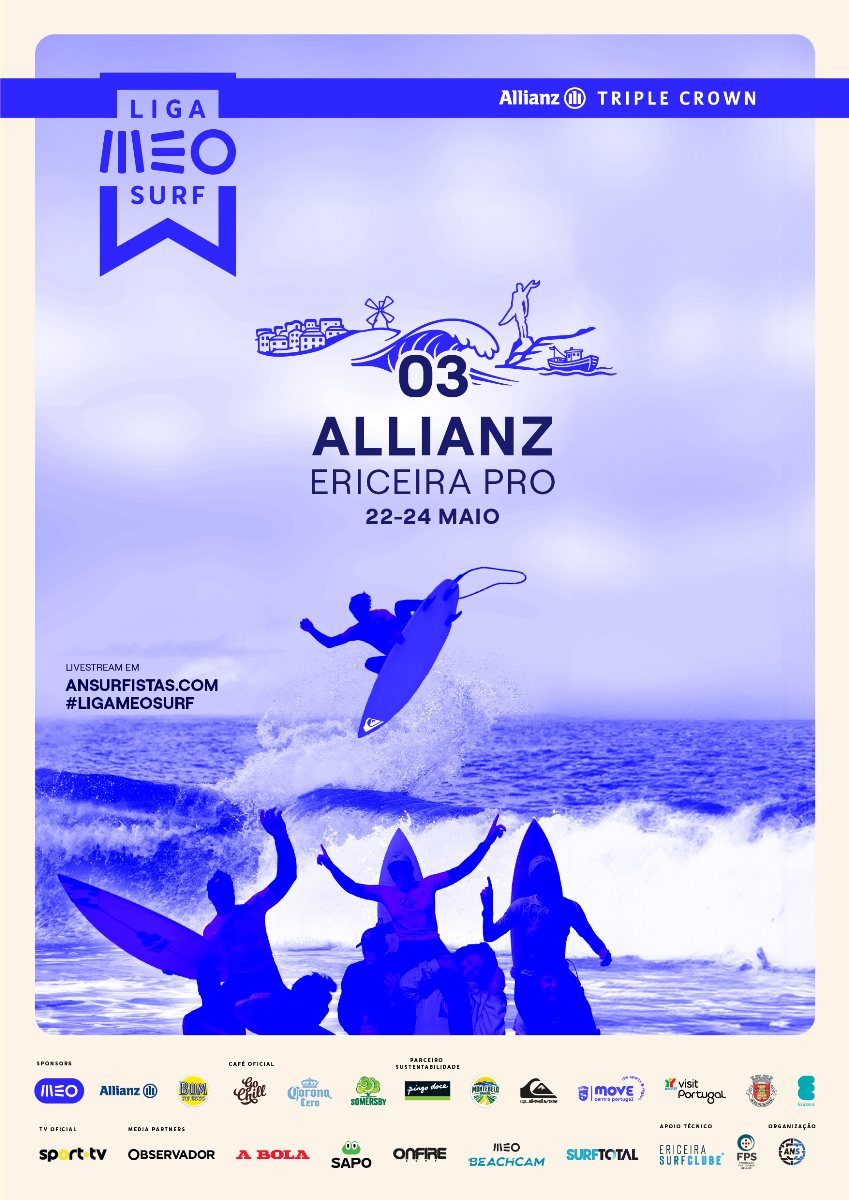 Liga MEO Surf: Ribeira d’Ilhas acolhe a etapa do meio da corrida pelo título nacional