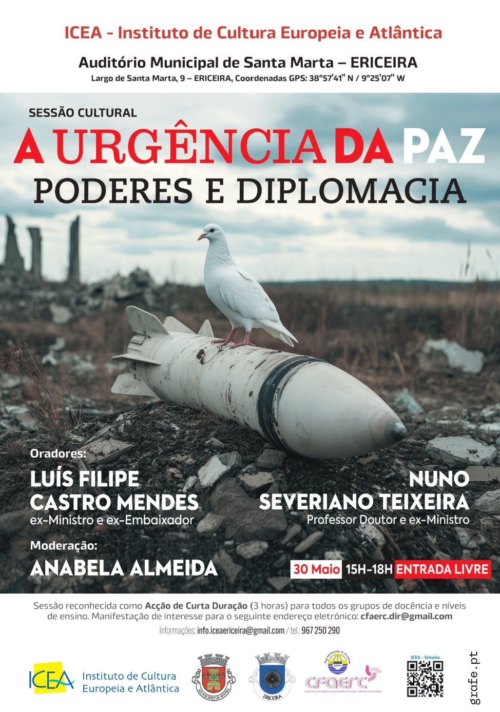 Dois ex-ministros falam em Ericeira sobre a urgência da Paz