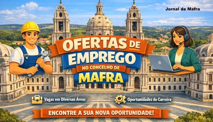 Ofertas de emprego disponíveis no Município de Mafra