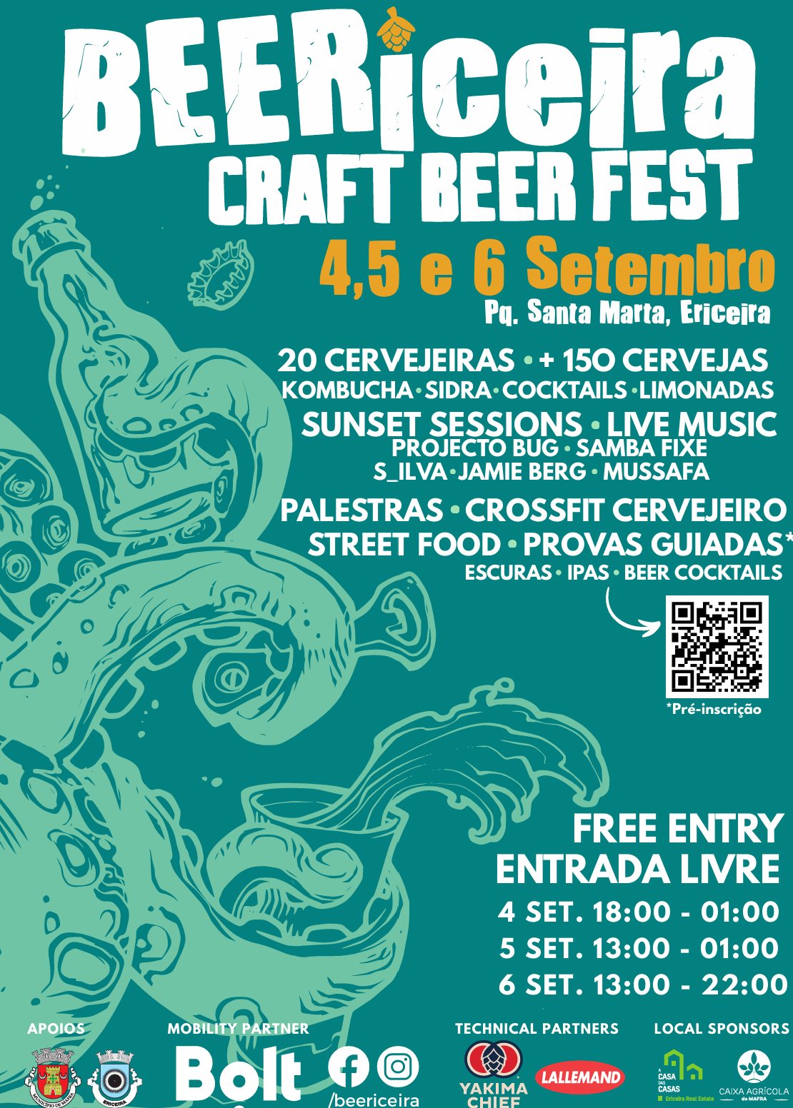 4ª Edição BEERiceira – Craft Beer Fest – 4, 5 e 6 setembro
